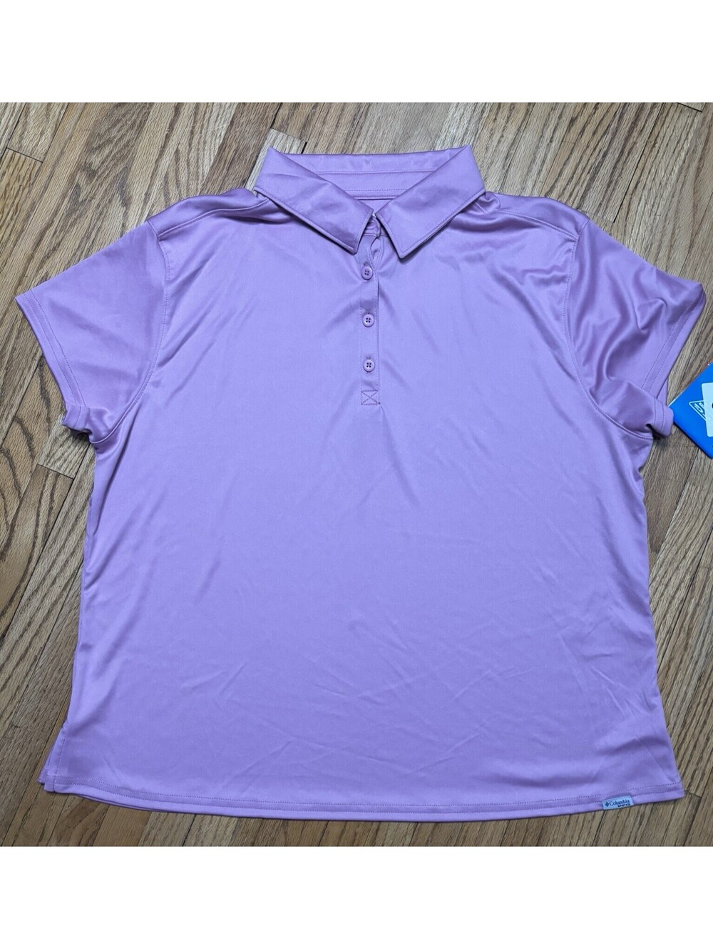 Columbia Shirt Womens Extra Large Pink/Purple Golf Polo PFG Omni Shade